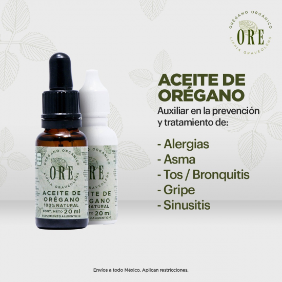 ACEITE DE OREGANO FII GOTERO BLANCO 20 ML