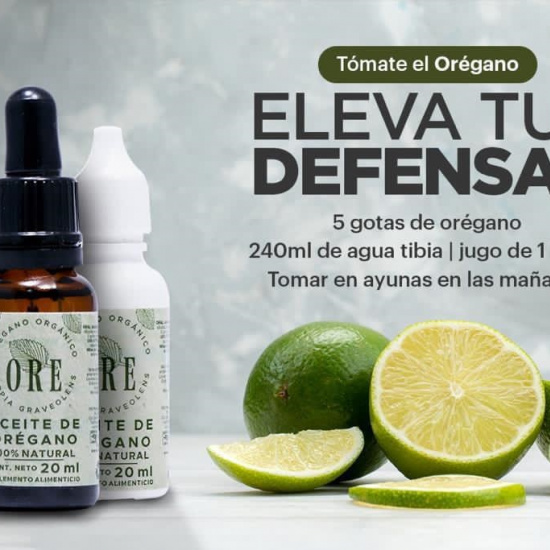 ACEITE DE ORÉGANO F II GOTERO AMBAR DE 20 ML