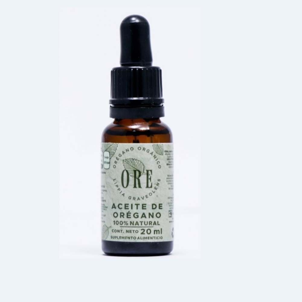 ACEITE DE ORÉGANO F II GOTERO AMBAR DE 20 ML