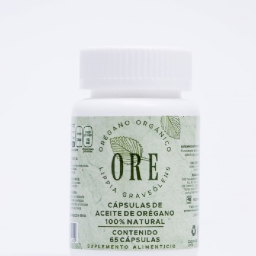 CAPSULERO CON 65 CAPSULAS DE ACEITE DE ORÉGANO F II