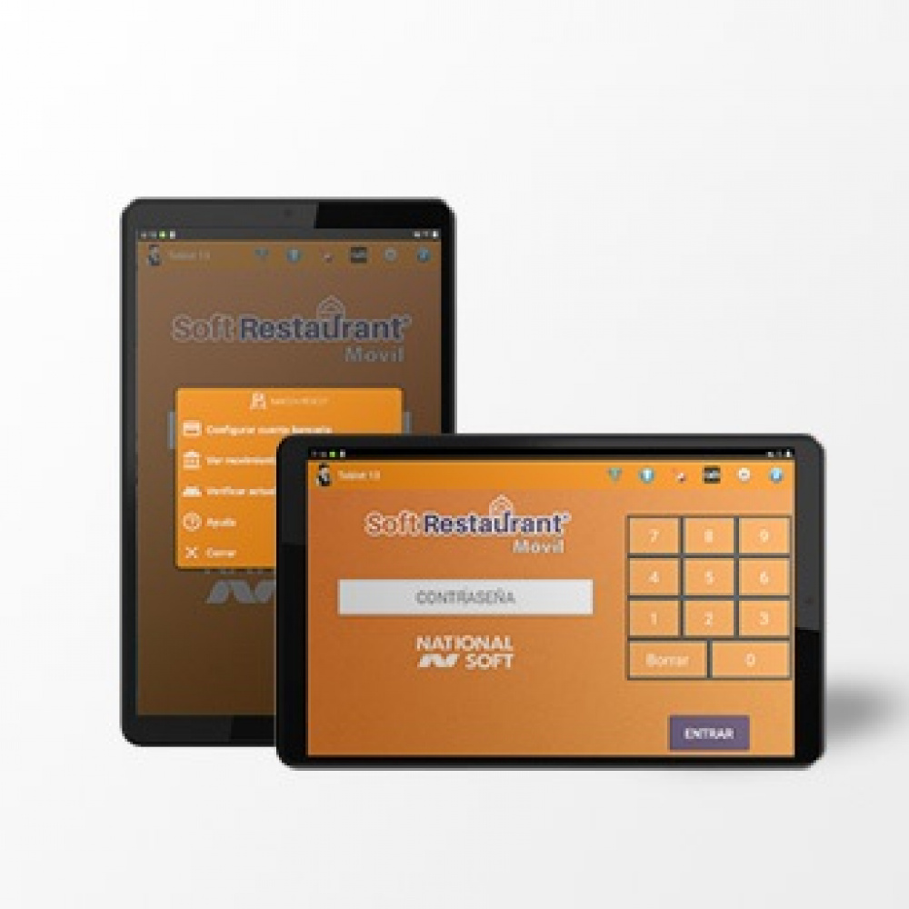 Soft Restaurant Móvil + Menú Digital en tableta 8” Android Lenovo